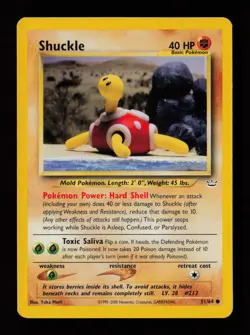 Shuckle 51/64 Common Yuka Morii Neo Revelation Pokemon Card - Image 1