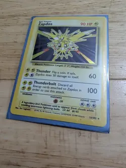 VTG 1999 Pokemon Zapdos Base Set Holo 16/102 WOTC Rare Card - Image 3