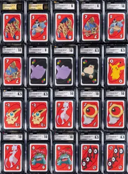 Lot of (20) 2021 Pokemon Japanese Pocket Uno Playing Cards CGC-Graded - Image 1