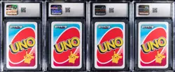Lot of (13) 2021 Pokemon JPN Pocket Uno Playing Cards Yellow/Green CGC-Graded - Image 3