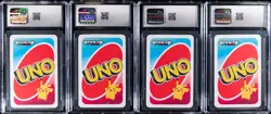 Lot of (13) 2021 Pokemon JPN Pocket Uno Playing Cards Yellow/Green CGC-Graded - Image 5
