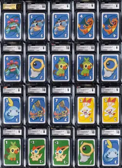 Lot of (20) 2021 Pokemon Japanese Pocket Uno Playing Cards CGC-Graded - Image 1