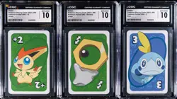 Lot of (20) 2021 Pokemon Japanese Pocket Uno Playing Cards CGC-Graded - Image 4