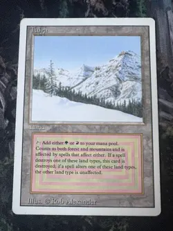 Taiga MTG Dual Land Revised Edition 1994 - Image 1