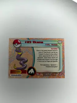 Ekans #23 - [NM] - Topps Chrome [Nm] NEAR MINT Pokemon Card 2000 - Image 2