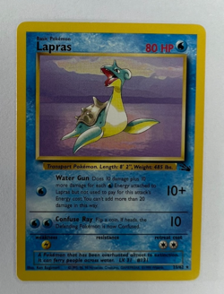 Pokemon Lapras Fossil 25/62 Rare Unlimited Rare Pokemon Card TCG non-holo 13 - Image 1