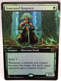 MTG Venerated Rotpriest Rare Holo Extended Art Phyrexia All Will Be One 392 -200 - Image 1