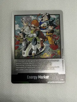 Dragon Ball Fusion World Card Game Son Goku Energy Marker Foil E-84 - Image 1