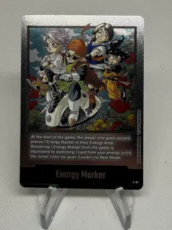 Dragon Ball Fusion World Card Game Son Goku Energy Marker Foil E-84 - Image 2