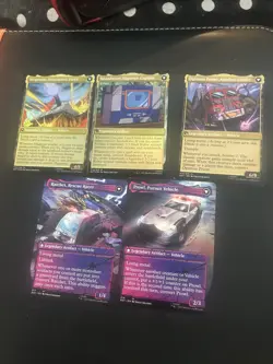 prowl, ratchet megatron soundwave optimus prime mtg shattered glass cards - Image 2