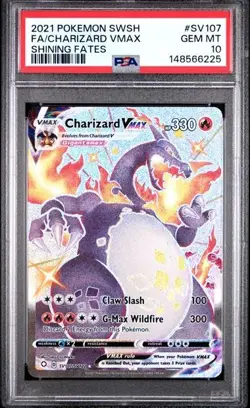 Charizard VMAX Shining Fates SV107/SV122 Pokemon TCG PSA 10 Gem Mint - Image 1