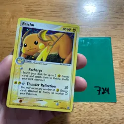 ⚡ Raichu 12/112 EX FireRed & LeafGreen Pokemon TCG Rare HOLO Foil - English 724 - Image 3