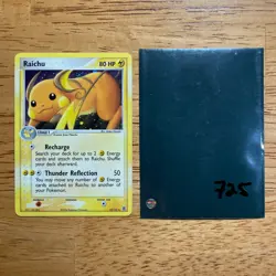 ⚡ Raichu 12/112 EX FireRed & LeafGreen Pokemon TCG Rare HOLO Foil - English 725 - Image 1