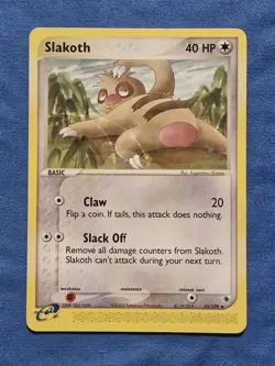 NM Slackoth 45/109 EX Ruby & Sapphire Uncommon 2003 Pokemon Card - Image 1
