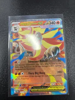 Mega Pyroar ex 15/86 Double Rare Pokemon Chaos Rising ME04 NM - Image 1