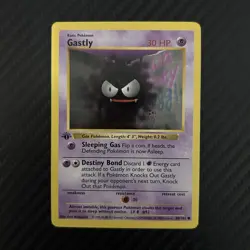 Gastly 50/102 1st Edition Base Set Shadowless 1999 Pokemon LP WOTC - Image 1