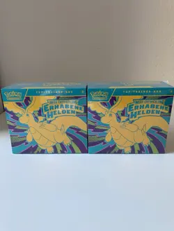 2x Pokemon Erhabene Helden Top Trainer Box Deutsch Sealed Neu OVP - Image 1