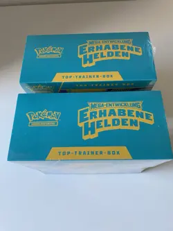 2x Pokemon Erhabene Helden Top Trainer Box Deutsch Sealed Neu OVP - Image 5