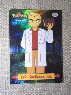 Professor Oak TV7 x2 Topps TV Animation Embossed Foil & Regular MP Pokemon Cards - Image 3