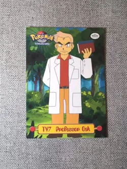 Professor Oak TV7 x2 Topps TV Animation Embossed Foil & Regular MP Pokemon Cards - Image 4