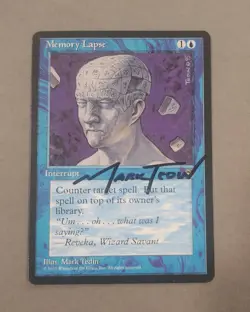 MTG Magic Memory Lapse (V1) Signed Artist Proof X1 Homelands HML Mark Tedin - Image 1