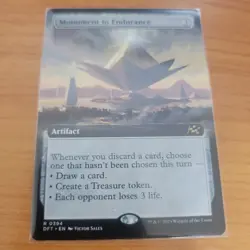MTG NM Monument To Endurance Extended Art Rare 0394 Magic Card TCG - Image 1