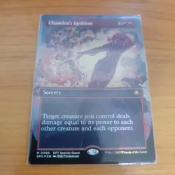 MTG Chandra's Ignition 89 Aetherdrift Mythic Foil Borderless Magic Card - Image 1