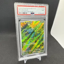 2023 POKEMON MEW EN-151 ILLUSTRATION RARE #166 BULBASAUR PSA 9 - Image 1