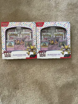 Lot of 2 Pokemon TCG Scarlet and Violet 151 alakazam EX Collection Box - Image 1