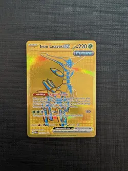 Iron Leaves ex 176/131 Prismatic Evolutions Full Art Secret Rare Pokemon Card NM - Image 1