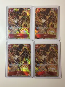 Sabo OP05-007 Illustration Box Vol. 5 Promo 4 Card Play Set Lot One Piece - Image 1