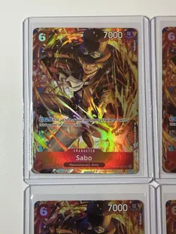 Sabo OP05-007 Illustration Box Vol. 5 Promo 4 Card Play Set Lot One Piece - Image 2