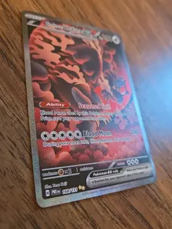 Blood Moon Ursaluna EX Prismatic Evolutions Card 168/131 Pokemon Card - Image 2