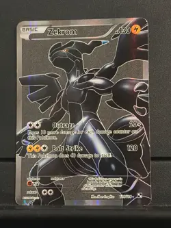 Pokemon Zekrom EX Full Art 114/114 Ultra Rare Card Black/White Light - Image 1
