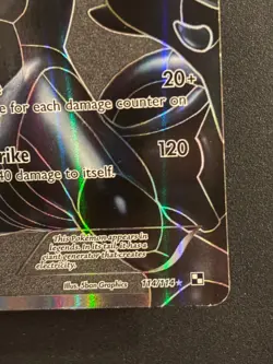 Pokemon Zekrom EX Full Art 114/114 Ultra Rare Card Black/White Light - Image 4