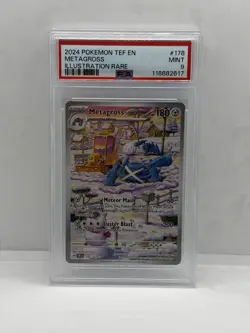 PSA 9 Metagross 178/162 Temporal Forces Illustration Rare Pokemon Card - Image 1