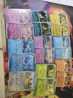 TCG Pokemon Eevee Eeveelution PRISMATIC EVOLUTIONS Holo/Reverse. 17 Card Lot. NM - Image 1