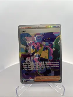 Pokemon TCG Paldean Fates Iono Holo Card 237/091 Special Illustration Rare - Image 1