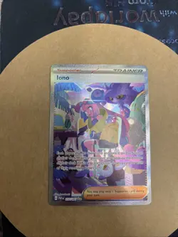 Pokemon TCG Paldean Fates Iono Holo Card 237/091 Special Illustration Rare - Image 2