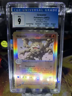 Pokemon 2003 Graveler Reverse Holo Card 30/97 EX Dragon CGC Pristine 10 - Image 1