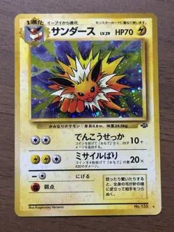 Jolteon & Dark Jolteon No. 135 2set Pokemon Jungle Japanese Pokemon Card 441 - Image 2