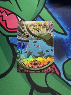 NM Bulbasaur #01 Topps Black Label Foil Pokemon Card RAINBOW holo Vintage NM - Image 1