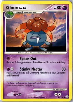 Pokemon Card - Gloom 97/146 Legends Awakened Common Moderately Played - Image 1