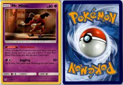 Pokemon Card - Mr. Mime 11/18 Detective Pikachu Rare Holo Lightly Played - Image 3