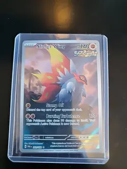 Pokemon TCG Slither Wing Illustration Rare Holo Card 203/182 Sv04: Paradox Rift - Image 1