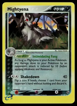 Pokemon Card - Mightyena Ruby and Sapphire 10/109 Rare Reverse Holo - Image 1