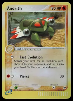 Pokemon Card - Anorith Sandstorm 27/100 Reverse Holo Uncommon - Image 1