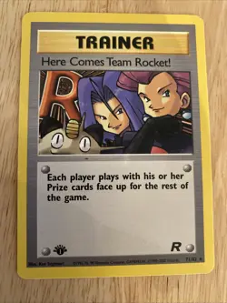 Here Comes Team Rocket 71/82 1st Edition Team Rocket Non Holo Pokemon Card - Image 1
