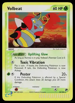 Pokemon Card - Volbeat Sandstorm 53/100 Reverse Holo Uncommon - Image 1