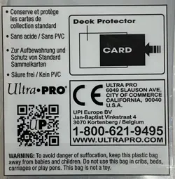 Magic Cards “The Gathering” 80 Deck Protector Sleeves, Ultra-Pro 66mm X 91mm NEW - Image 4